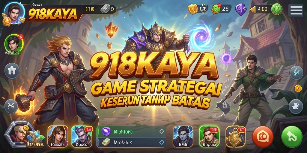 Screenshot utama 918KAYA menampilkan aksi strategi yang menegangkan.