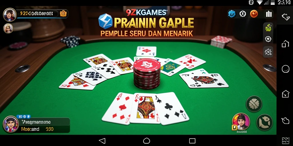 Tampilan gameplay seru di <strong>9ZKGAMES</strong> yang menampilkan pertarungan Gaple.