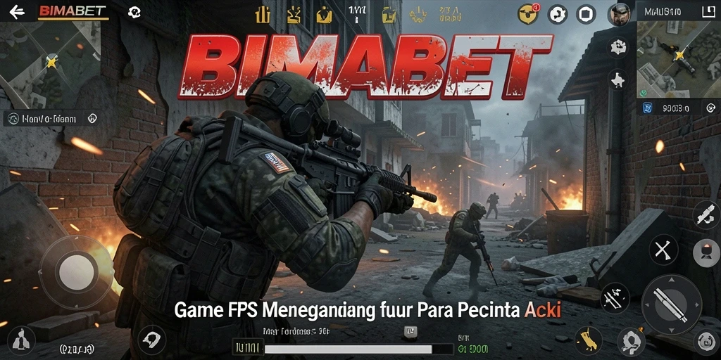 Screenshot dari gameplay seru dalam BIMABET yang menampilkan aksi tembak-menembak.