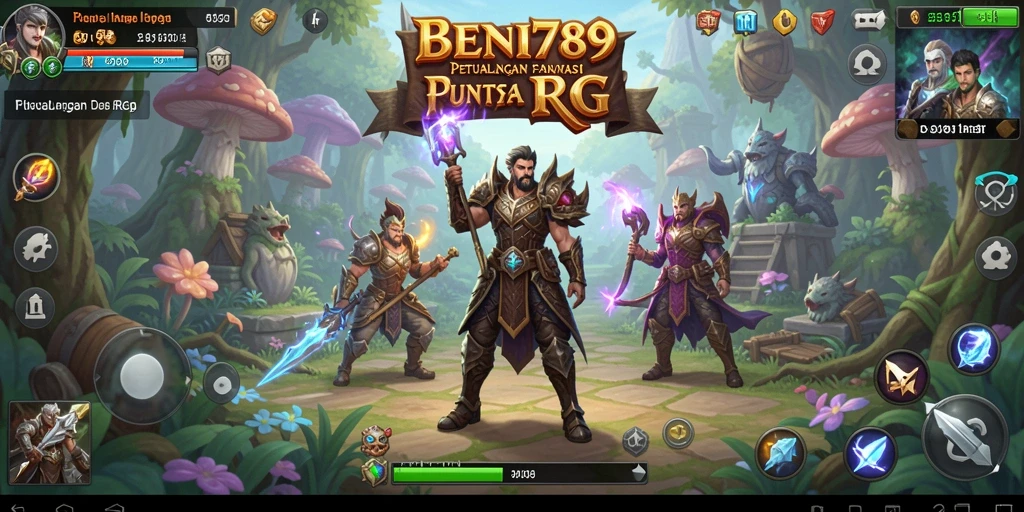 Tampilan grafis menarik dari gameplay RPG BNI789 yang mendebarkan.