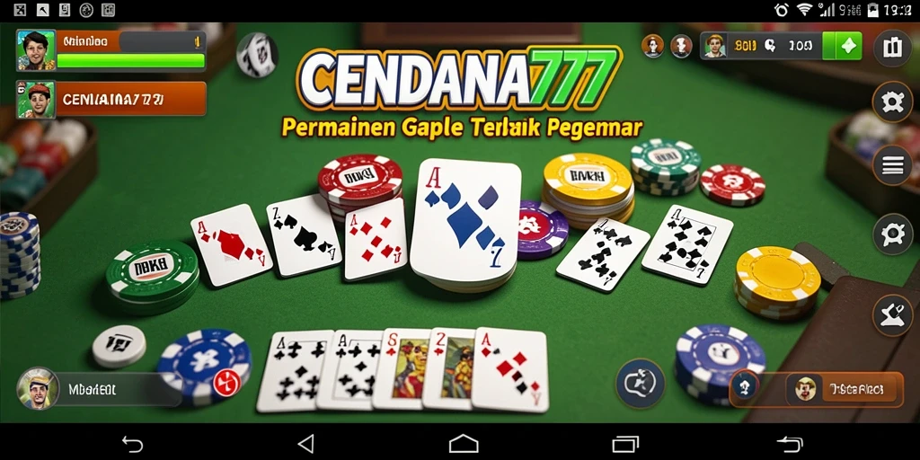 Tampilan gameplay seru dari permainan Gaple di CENDANA777.