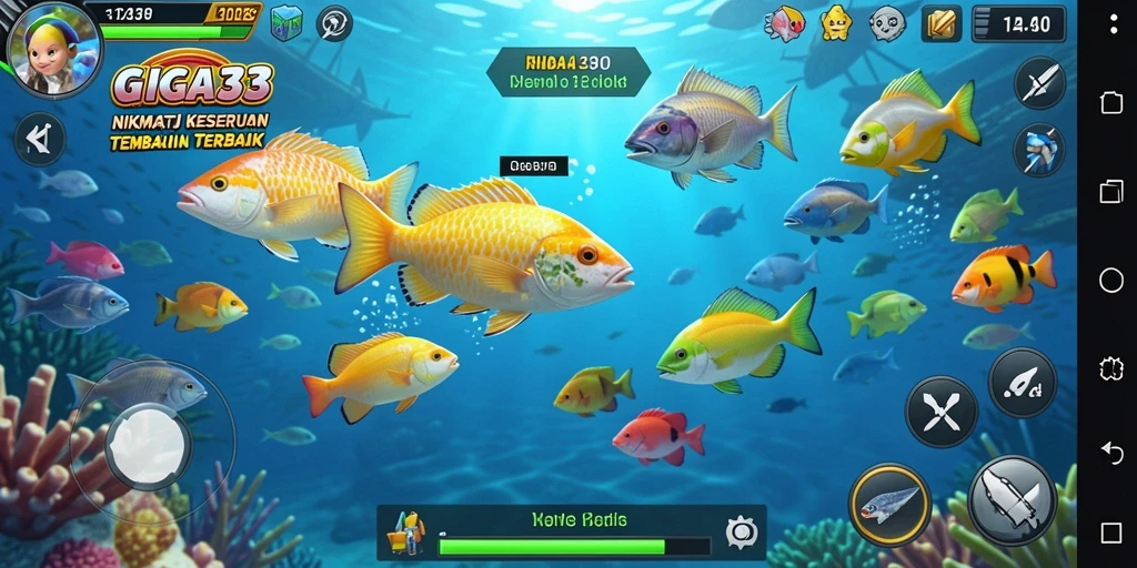 Tampilan menantang dalam gameplay Tembak Ikan GIGA33.