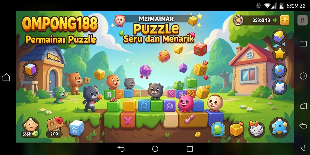 Screenshot menampilkan gameplay menantang di OMPONG188.