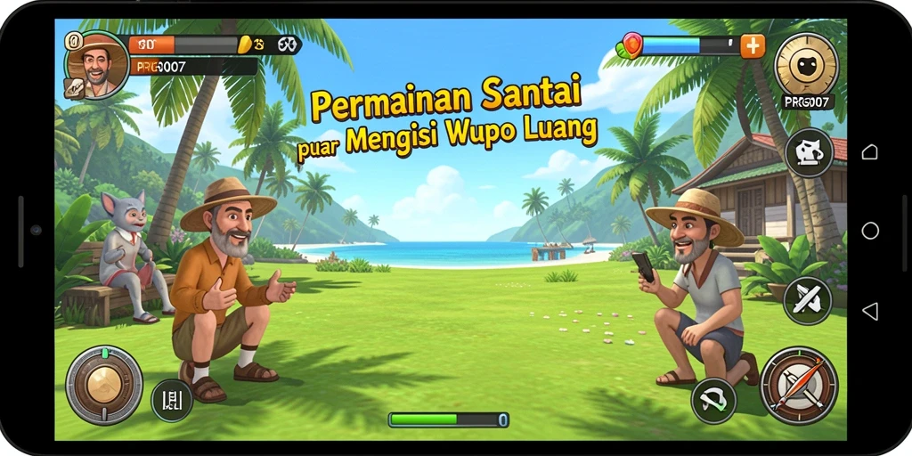 Tampilan gameplay PRG007 yang ceria dan mengasyikkan.