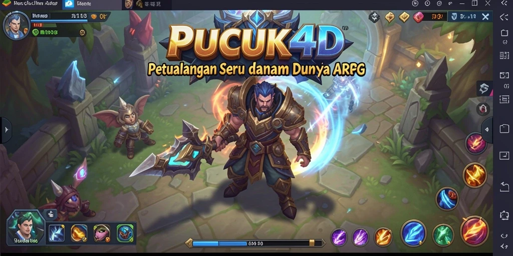 Tampilan gameplay seru dari PUCUK4D dengan aksi ARPG yang mendebarkan.