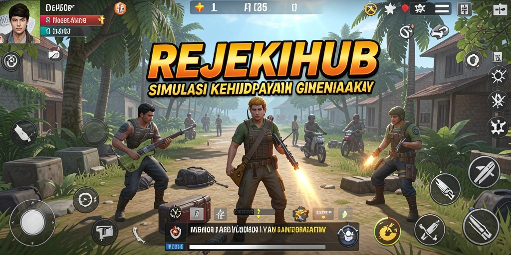 Tampilan gameplay menarik dari <strong>REJEKIHUB</strong> yang menampilkan berbagai aktivitas simulasi.