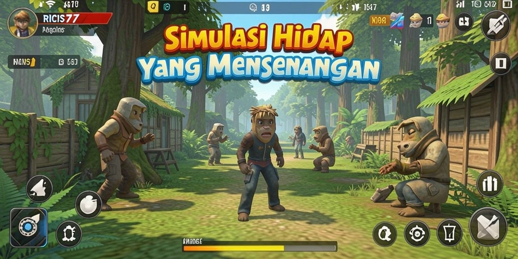 Tampilan gameplay menarik di RICIS77 dengan karakter yang beragam.