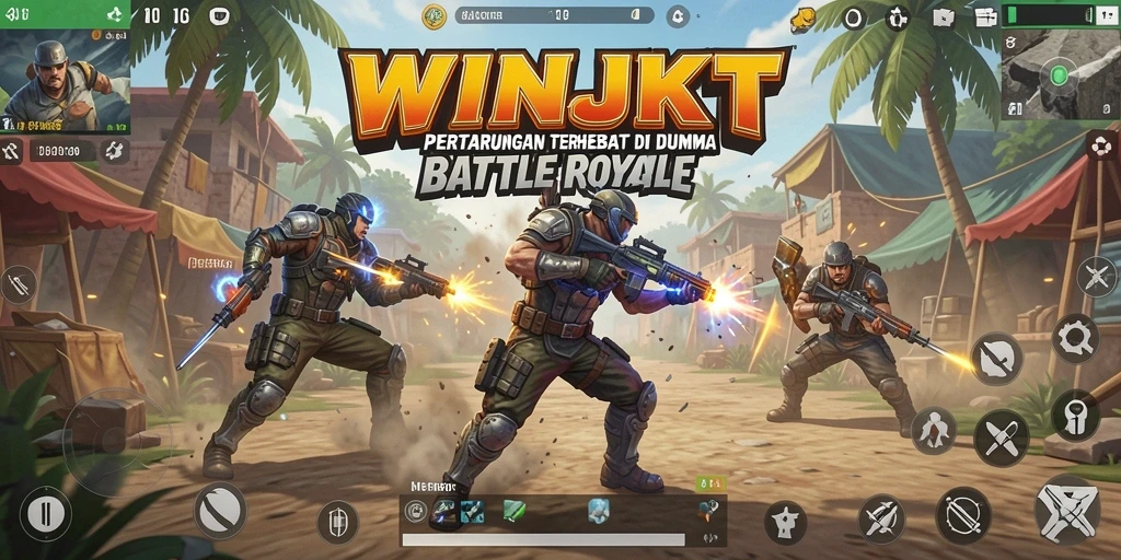 Tampilan gameplay seru dan menegangkan dalam WINJKT Battle Royale.